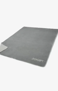 Wohndecke Uni-Doubleface, Silber-Grau