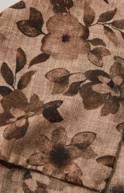 Woll-Einstecktuch in Braun