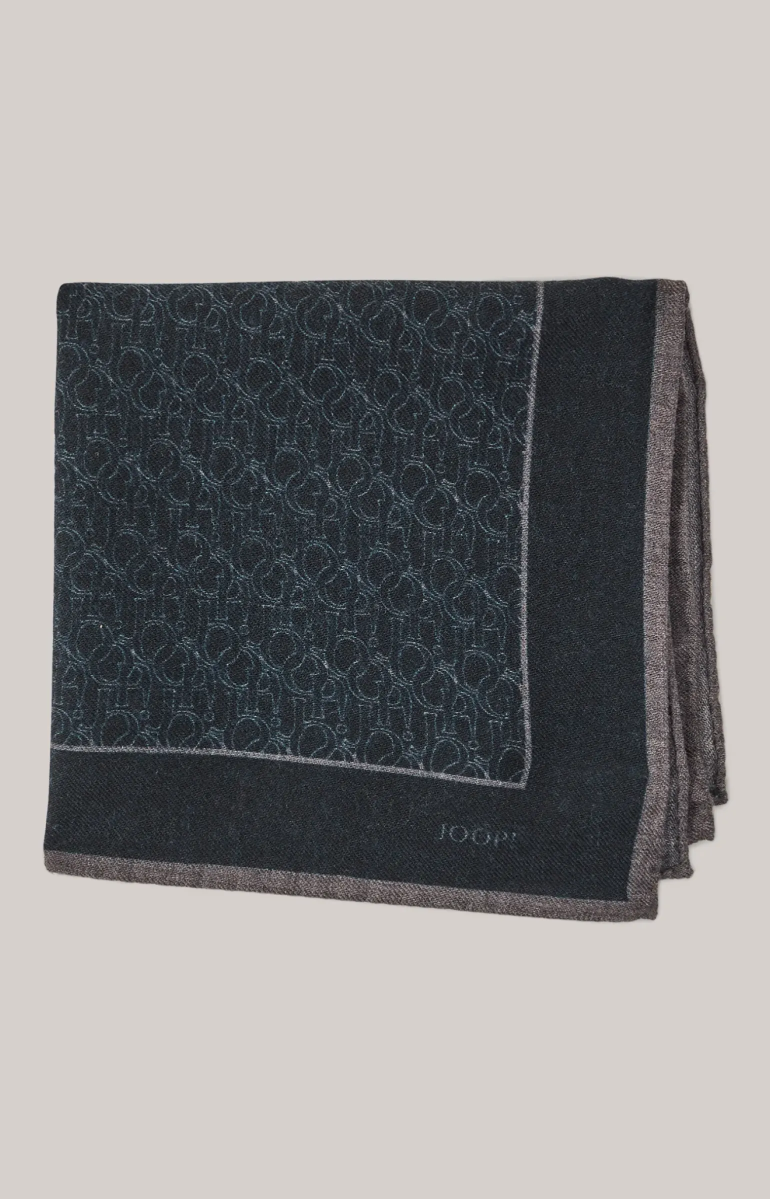 Woll-Einstecktuch in Dunkelblau