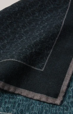 Woll-Einstecktuch in Dunkelblau