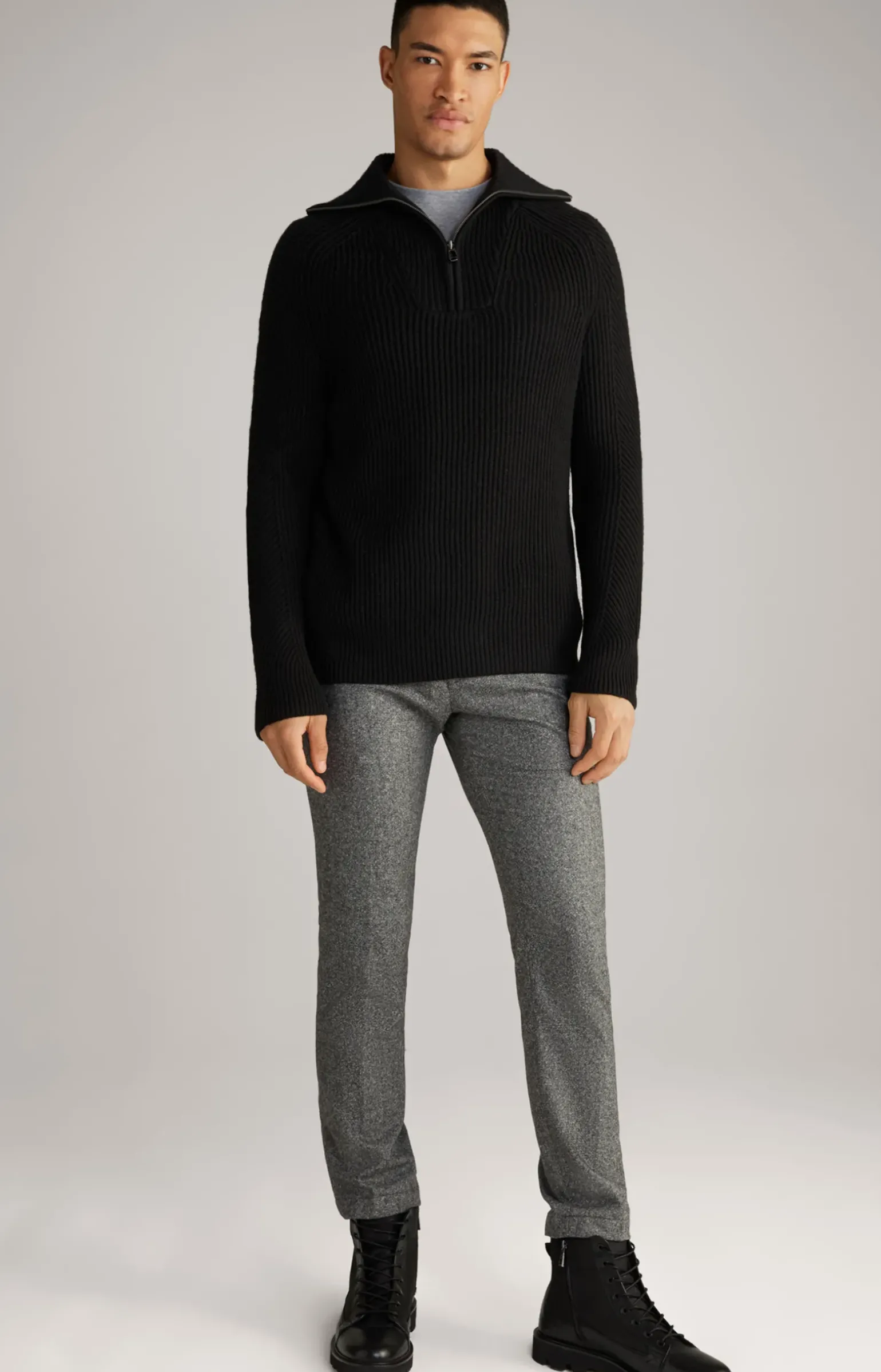 Wool-Mix-Pullover Brunor in Schwarz