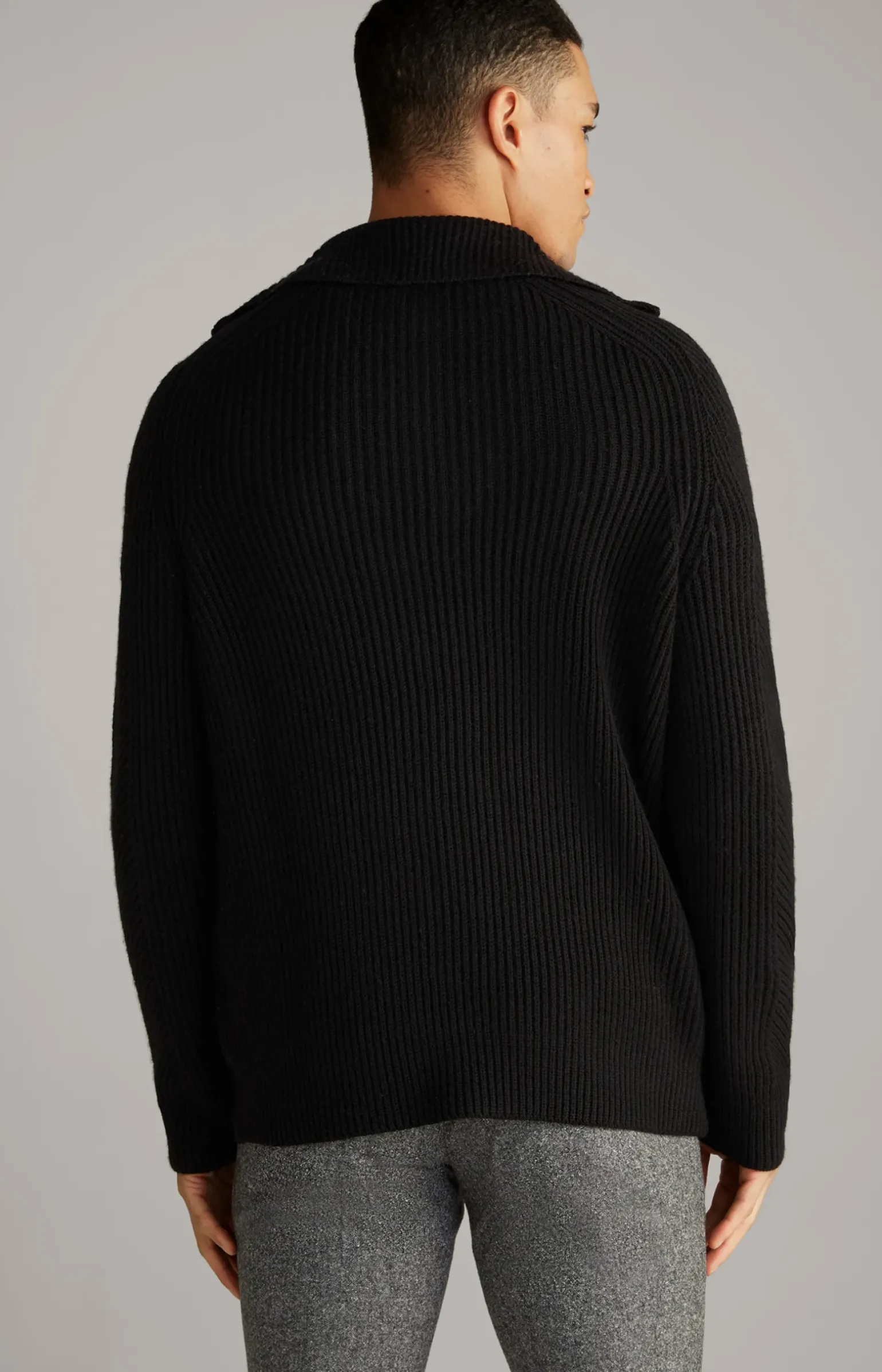 Wool-Mix-Pullover Brunor in Schwarz