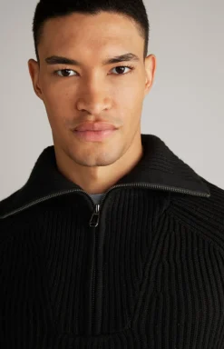 Wool-Mix-Pullover Brunor in Schwarz