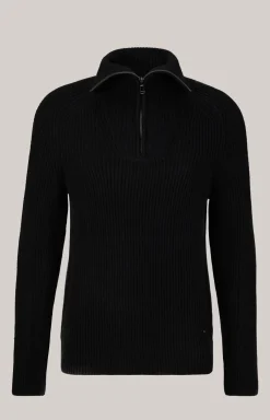 Wool-Mix-Pullover Brunor in Schwarz