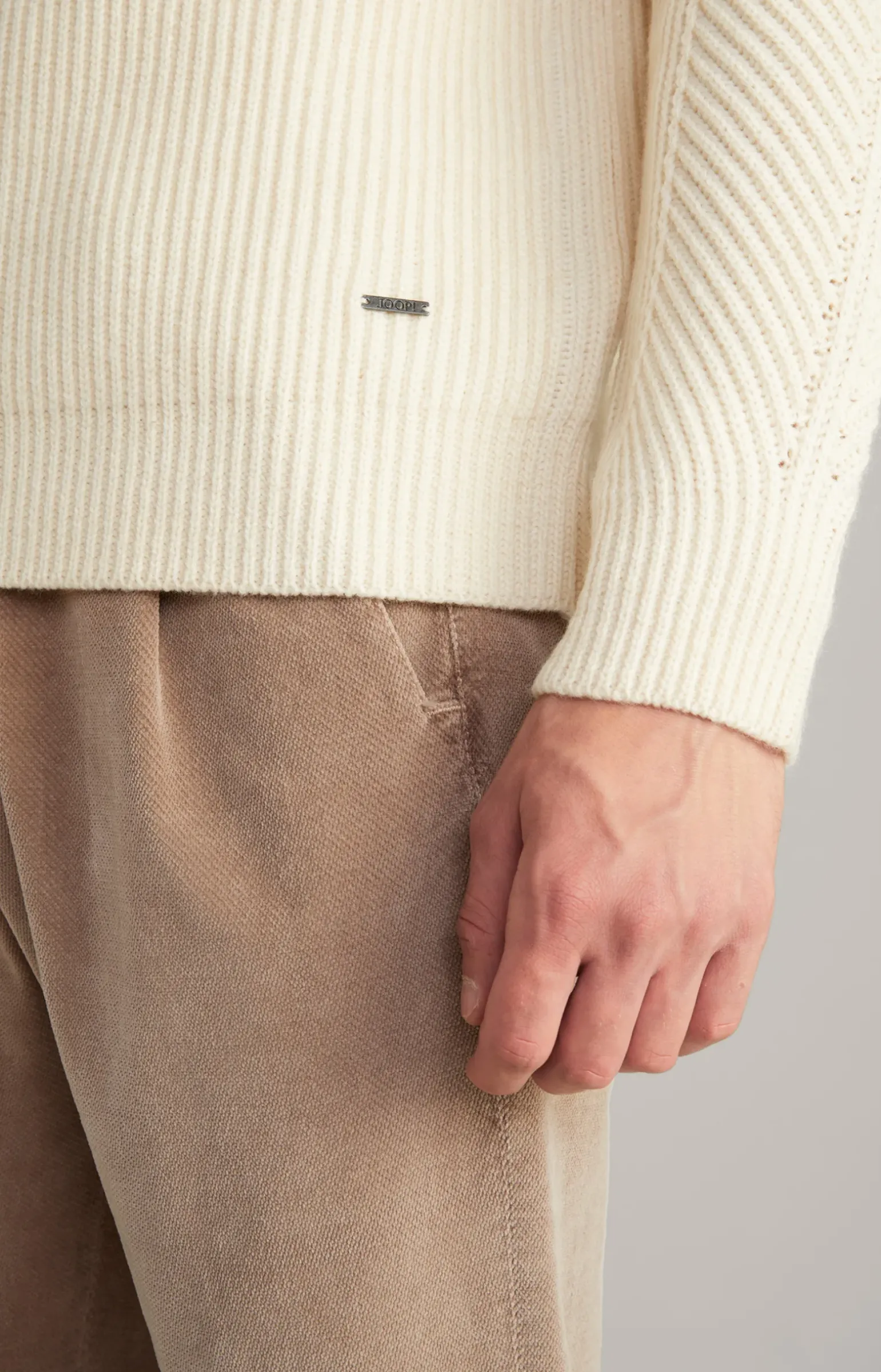 Wool-Mix-Pullover Brunor in Offwhite