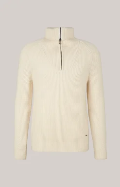 Wool-Mix-Pullover Brunor in Offwhite