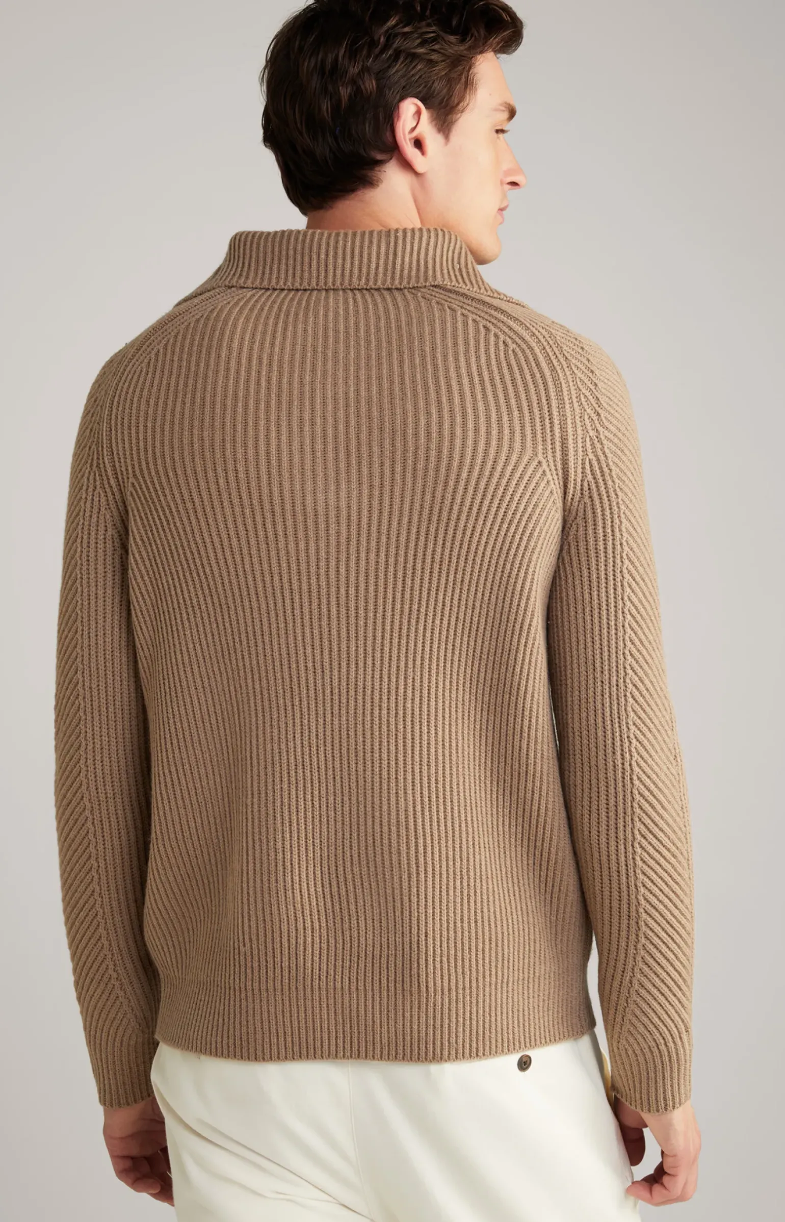 Wool-Mix-Pullover Brunor in Hellbraun