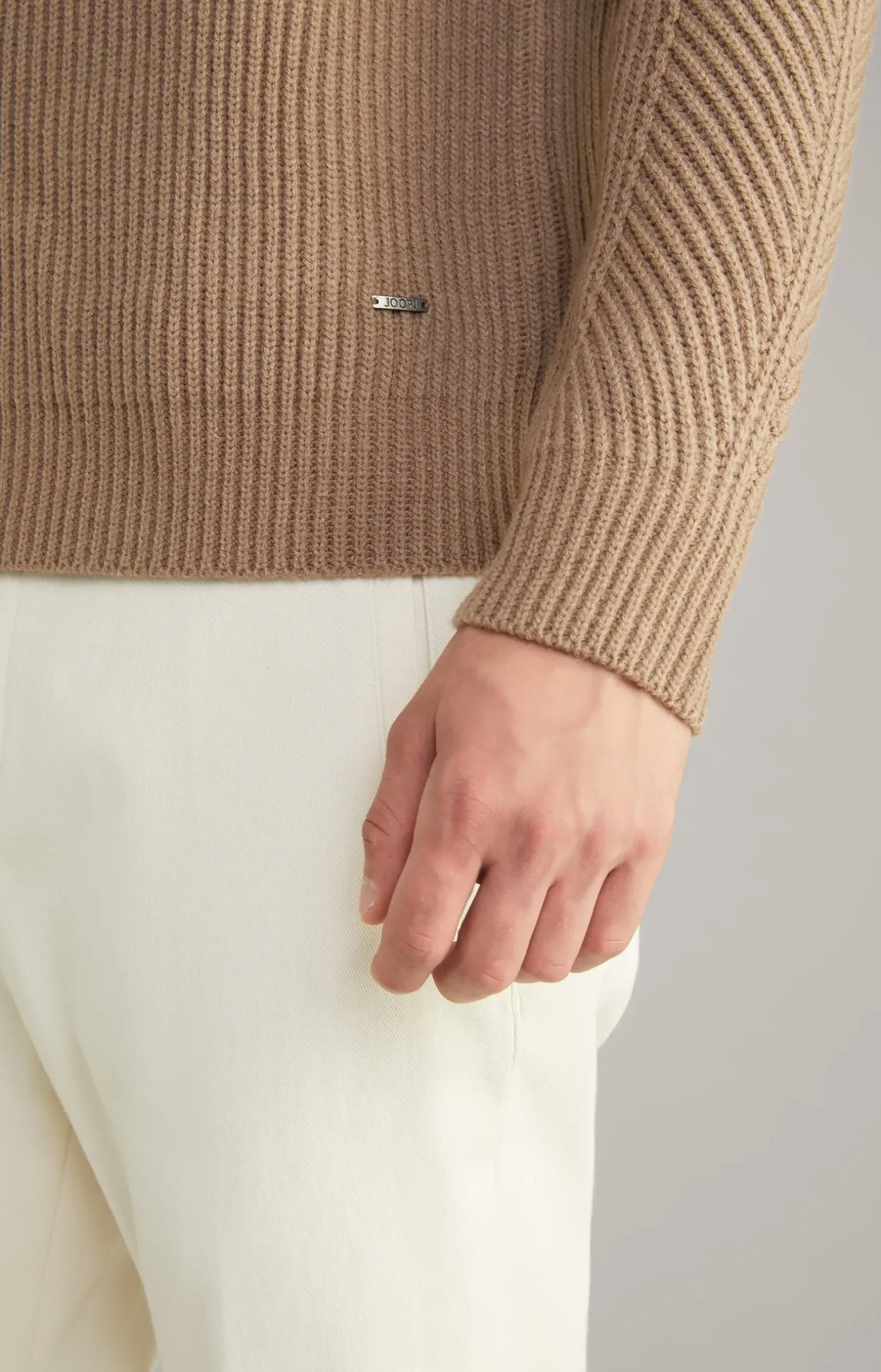 Wool-Mix-Pullover Brunor in Hellbraun