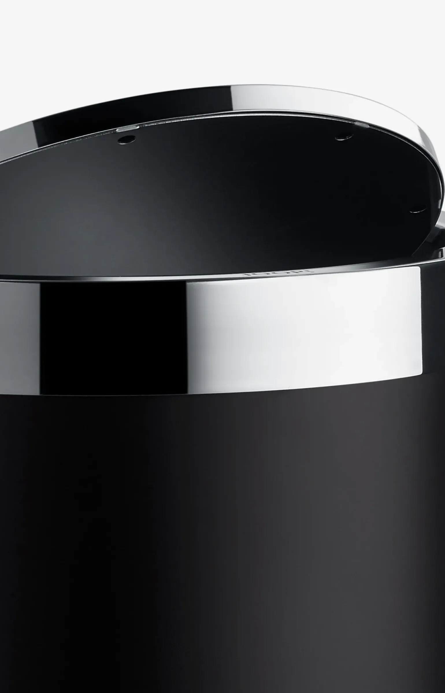 Wäschebehälter Chromeline Black in Schwarz